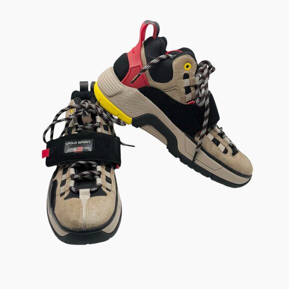 Polo Sport Ralph Lauren Mens 12 Tan Suede High-Top Sneakers‎ PS 100-SK-HTL - Picture 1 of 8